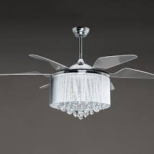 Crystal fan lights